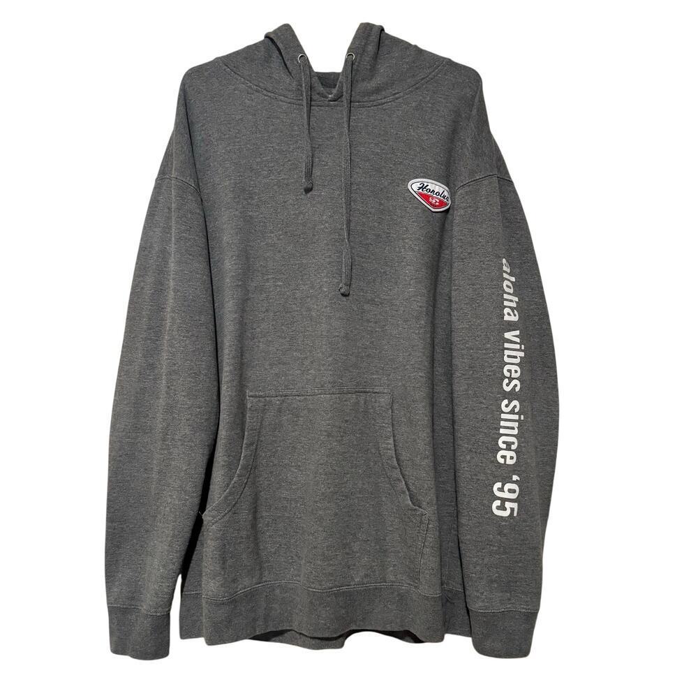 Vintage Honolua Surf Co. Men’s XL Gray Cotton Hoodie Comfy Lounge